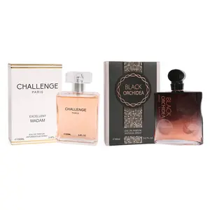 Women's Perfume Bundle - Challenge Paris 100ml/3.4fl.oz. and Black Orchidea 95ml/3.2fl.oz. - Natural Spray Perfume Eau de Parfum for Women