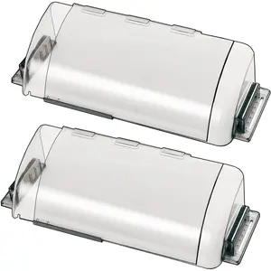 2 Pack Magnetic Air Vent Deflector, 9"-15.5" Adjustable Vent Cover with Optimized Ferrite Magnets for Ceiling/Floor/Wall Registers - Clear Heat/AC Deflector for Under Furniture & Home Comfort
