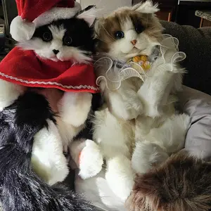 Product Review of 【TikTokShopBacktoSchool】Chongker Stylish Daypack Plush Cat Backpack - Realistic Stuffed Animal Fashion Accessory & Unique Gift for Cat Lovers - 1 Set Gift Wrap from C**y