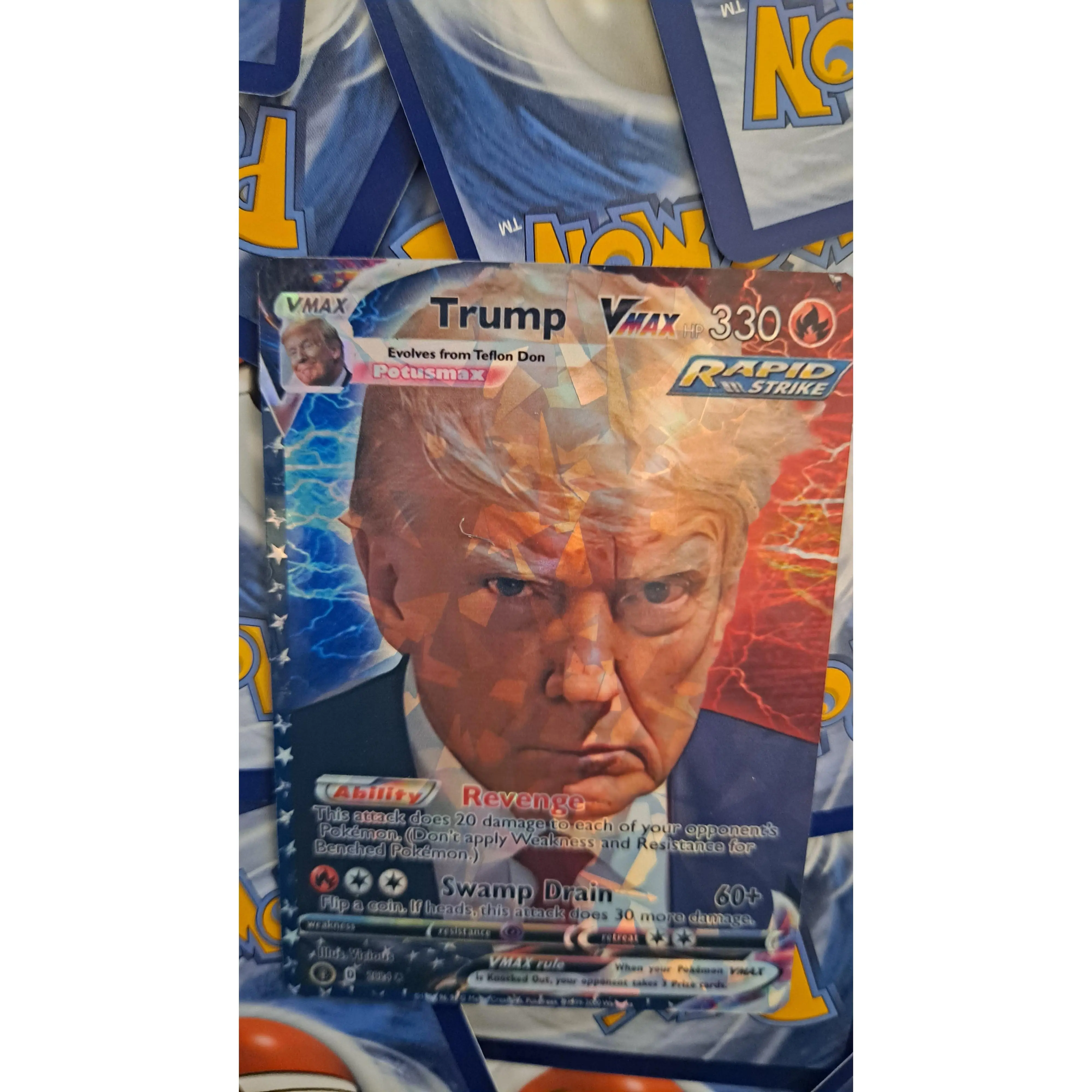 trump pokemon card POKEMON XY PHANTOM FORCES - LYSANDRE'S TRUMP CARD 99/119 REV HOLO TRAI main image 1