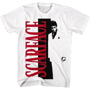 Vintage Scarface T-shirt Unisex Athletic Summer Gift Christian Outfit Adult Men Women Round Neck Retro Movie Sports Shirt oversized