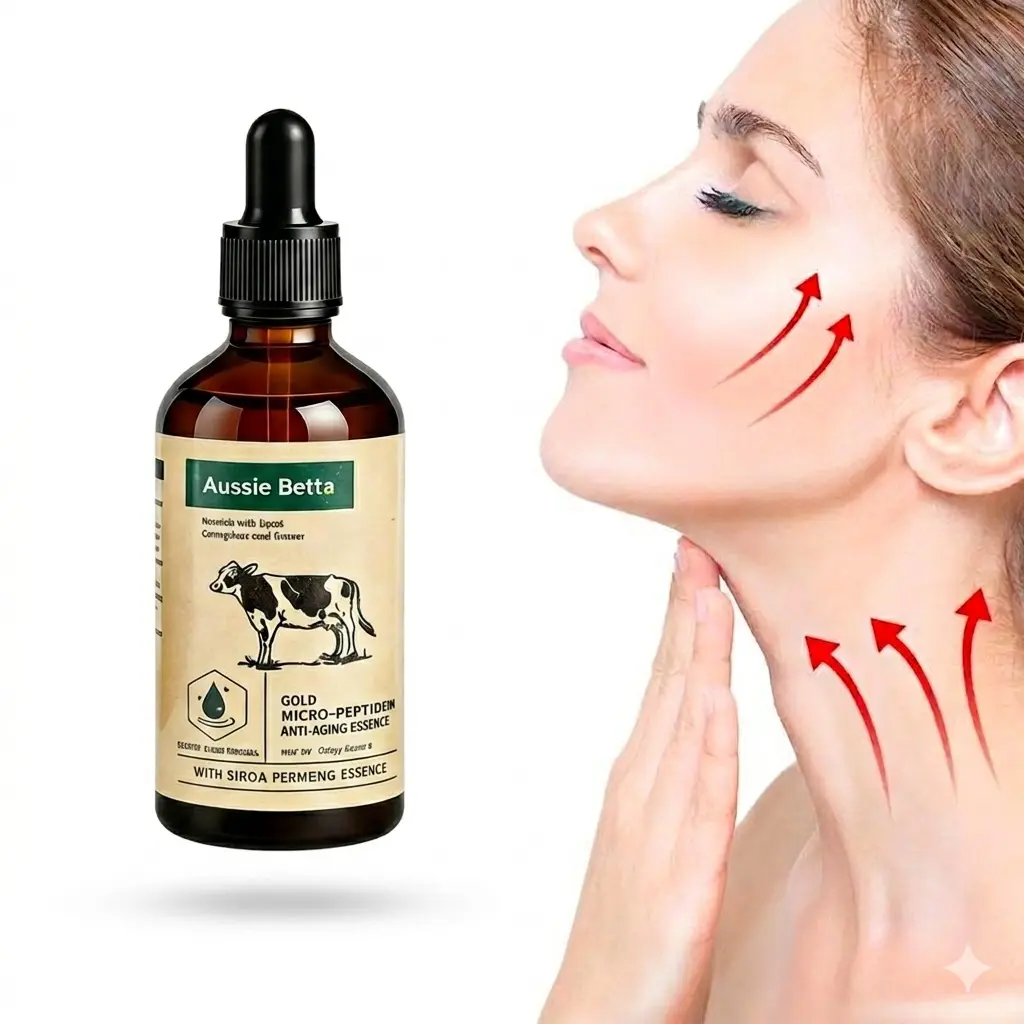 Aussie Betta Pure Natural Beef Tallow Neck & Face Anti-Aging Serum | Firming & Tightening for Neck & Face | Hydrates, Lifts & Corrects Dull Skin | Mothers Day Gift