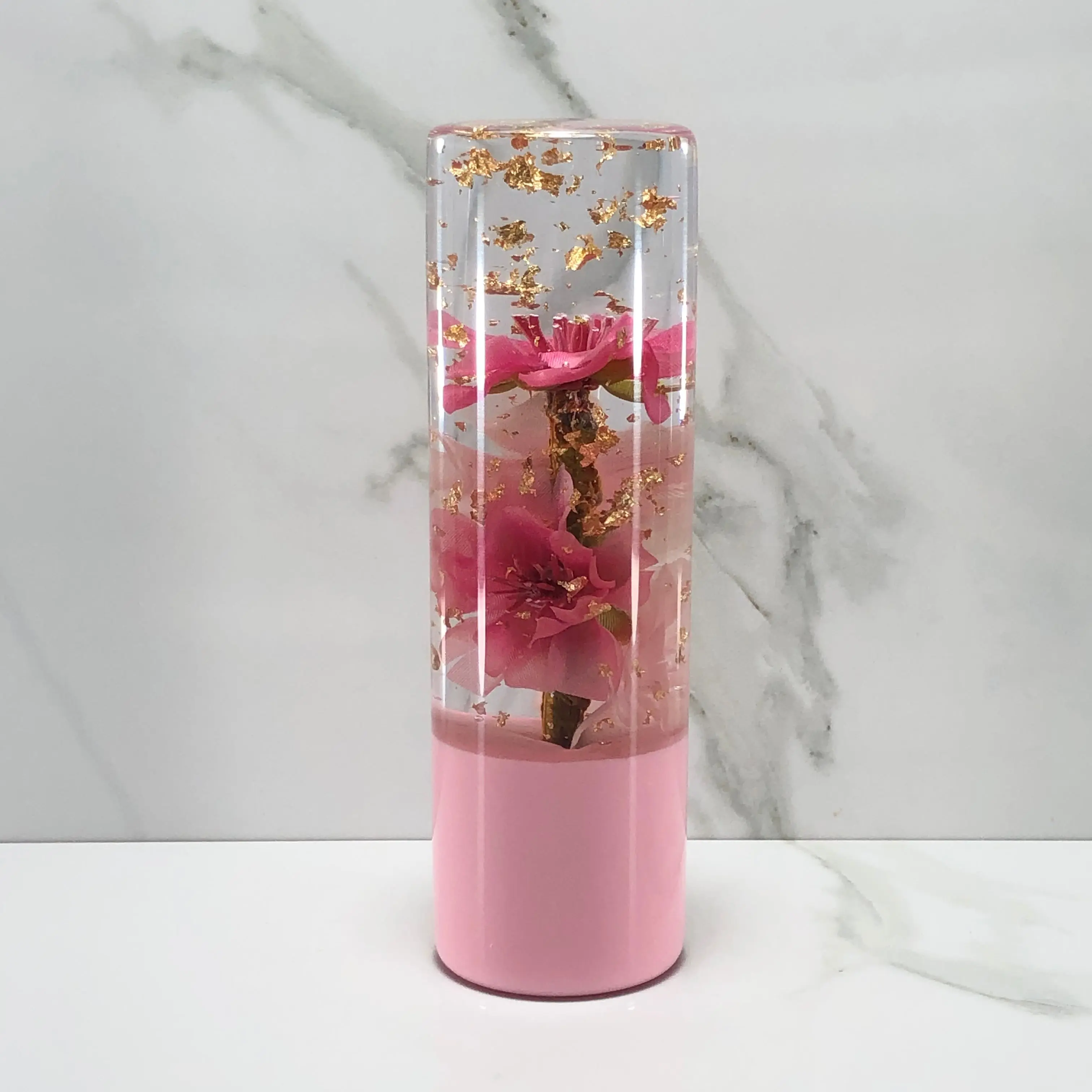 Mr__Grip 5 Inch Flower Resin Custom Shift Knob - Pink Cherry Blossom JDM