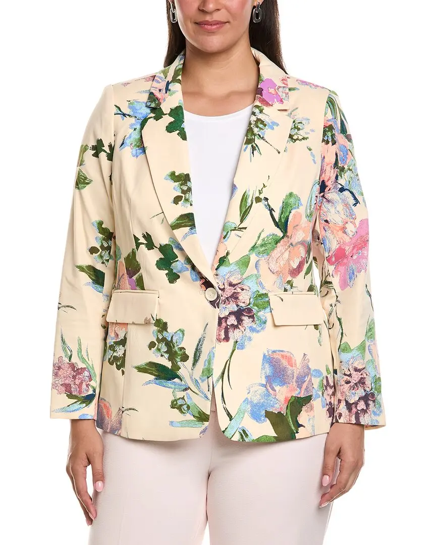 Tahari ASL Plus Sateen Blazer