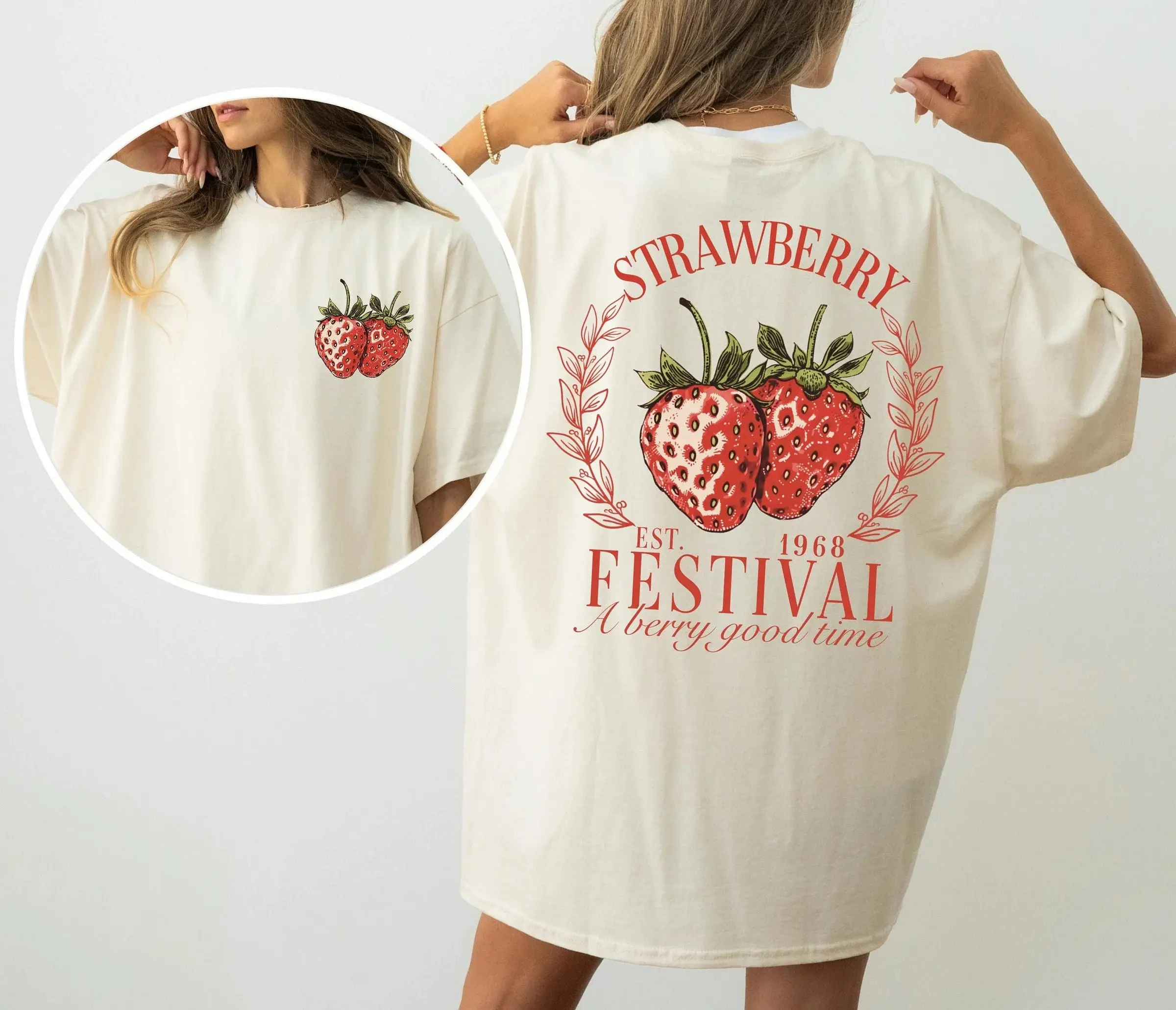 Comfort Colors Women's Retro Graphic Print T-Shirt, Garment-Dyed 100% Ring-Spun Cotton, Relaxed Fit with Short Sleeves, Fabric, Tee, Top, Casual, Printed, Round Neck, Tshirt
