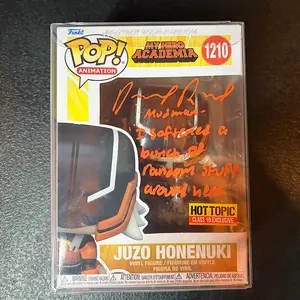 My Hero Academia Juzo Honenuki Hot Topic Exclusive Signed Autographed Funko Pop