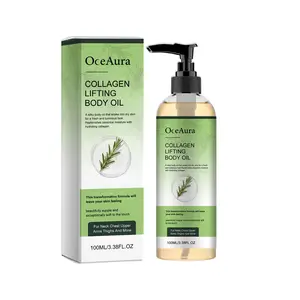 OceAura Collagen Body Oil Hydrating Brightening Full Body Use Smooth Elastic Glow Skin Massage Oil