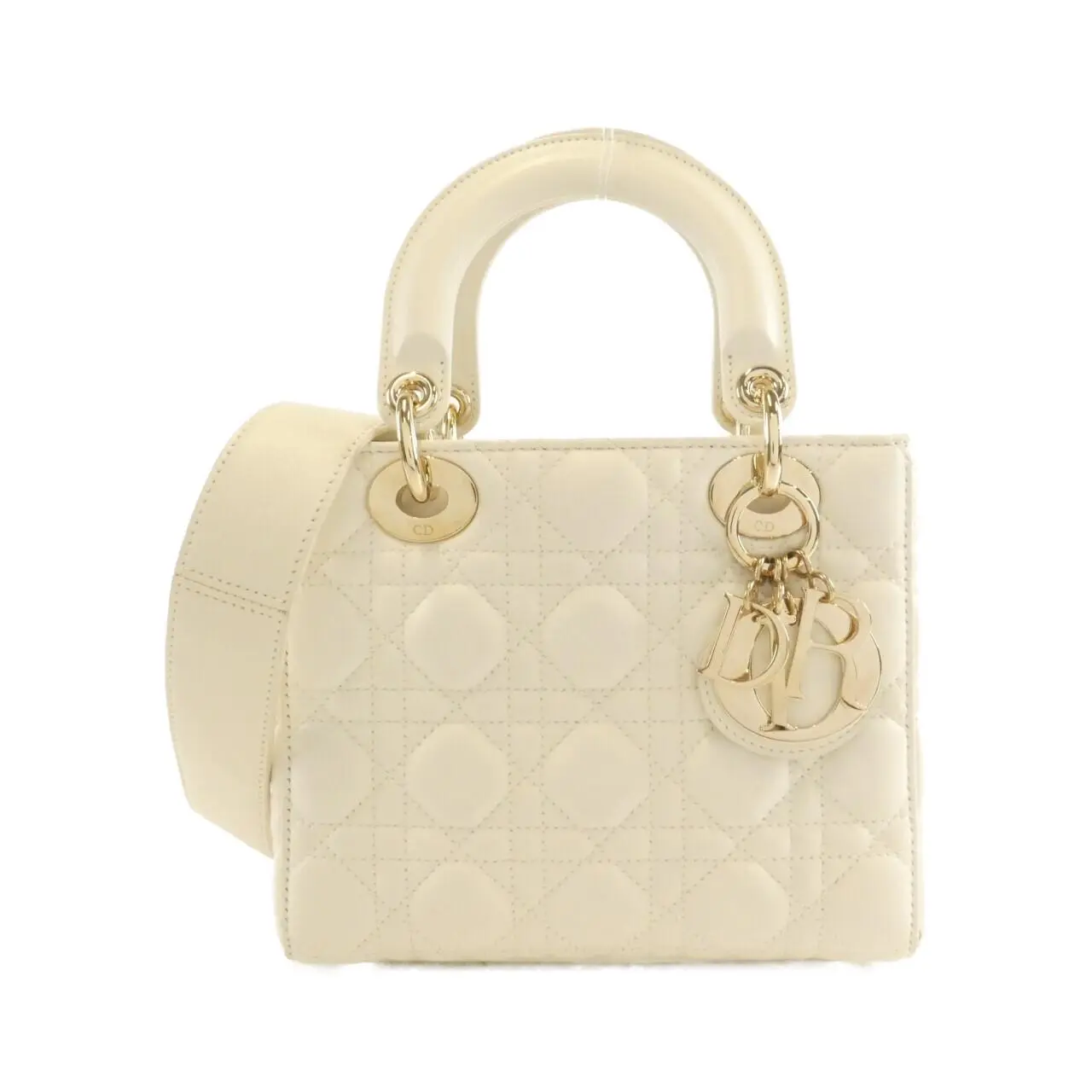Pre-owned Dior Lambskin Shoulder Bags Christian My ABCDior Lady Small Handbag