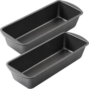 Extra Large Bread Pan, 13" x 5" Long Loaf Pan, Nonstick Baking Pan, Rectangular Loaf Tin, 2 Sets