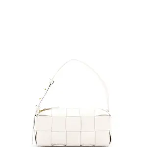 Pre-owned Bottega Veneta Leather Shoulder Bags Brick Cassette Shoulder Bag Maxi Intrecciato Small by Rebag