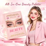 IGOODCO IG3130 Multicolor Eyeshadow Palette - High-Pigment Colorful Pearl, Glitter Sequins Bling Effect Assorted Shades Glitter Makeup Cosmetic Set with Lipsticks, Highlighters, Sunscreen, Ideal for Women's Eye Makeup Enhancement, Stage Use Gifts,familyfu