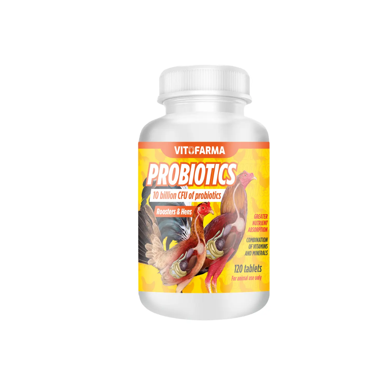 Probiotic Tablets for Roosters & Hens, 120 Count