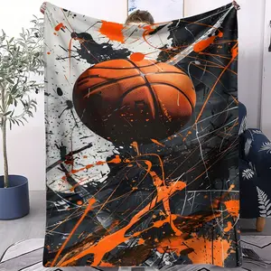 Neon Soccer Silhouette Colorful Sports Flannel Blanket 1 Pcs Neon Soccer Silhouette Elements Thickened Ultra-Soft Skin-Friendly Anti-Static No Lint Perfect for Beds Sofas Ideal for Fans Colorful Sports Fans Gift Recipients Fits Living Rooms