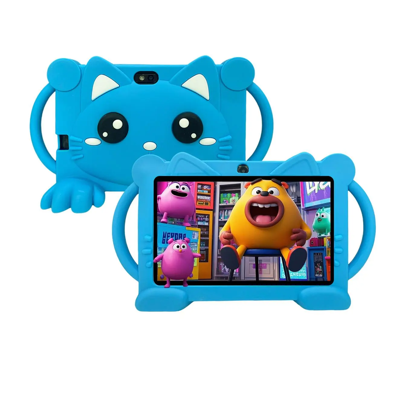 7 Inch Touchscreen Android Wifi Tablet, Parental Control Tablet with Shockproof Case, Learning & Educational Tablet for Boys & Girls, Ideal Gift for Kids