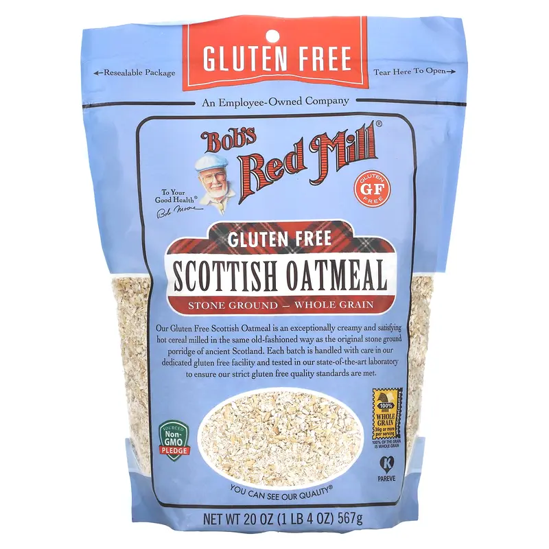 Bob's Red Mill Scottish Oatmeal, Whole Grain, Gluten Free, 20 oz (567 g)