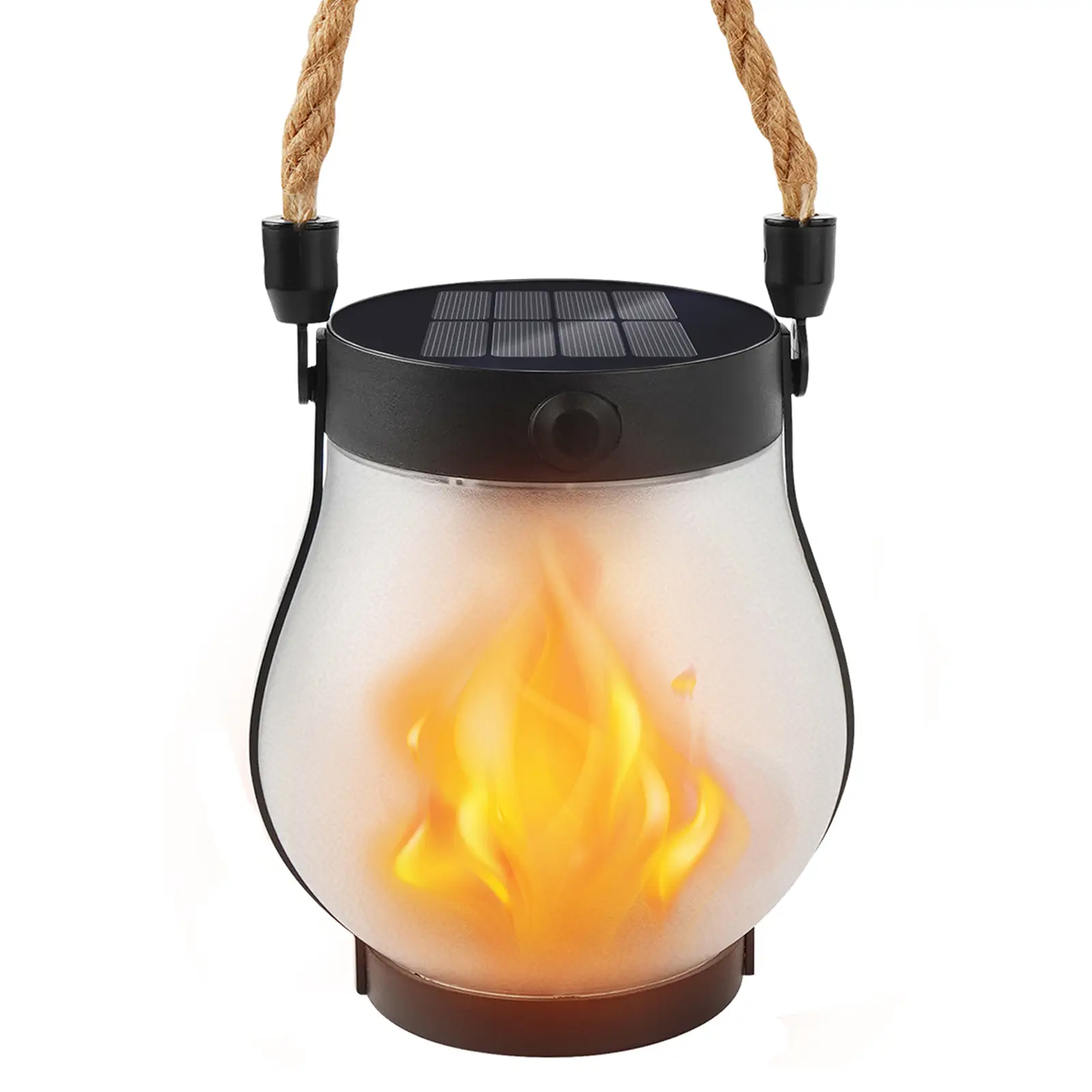 Halloween Decorative Lights Solar Lantern Outdoor Lights, Upgraded Flickering Flame Solar Lantern Outdoor Waterproof Lights, Solar Lanterns for Patio