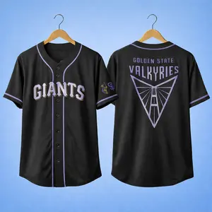Giants Baseball Jersey, Golden State Valkyries 2026 Baseball Button Down Jersey Shirts, Baseball Jerseys Sports Shirt