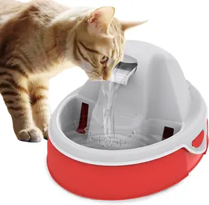AQUA FLOW Premium Pet Water Fountain - Automatic Dispenser Drinking Bowl for Cats and Dogs - Anti-Hair Drainage System - Replaceable Filters - Ideal for Multiple Pets - 52 up to 120 fl oz
