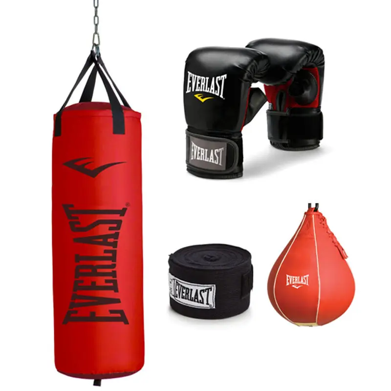 70lb Red Heavy Punching Bag, Speed Bag, Glove and Wrap Bundle 70lb Red Heavy Punching Bag, Speed Bag, Glove and Wrap Bundle