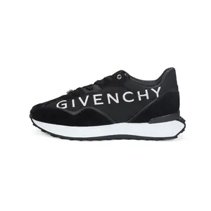 Givenchy GIV Runner Leather Lace-Up Logo Low-Top Sneakers for Men with Durable Design