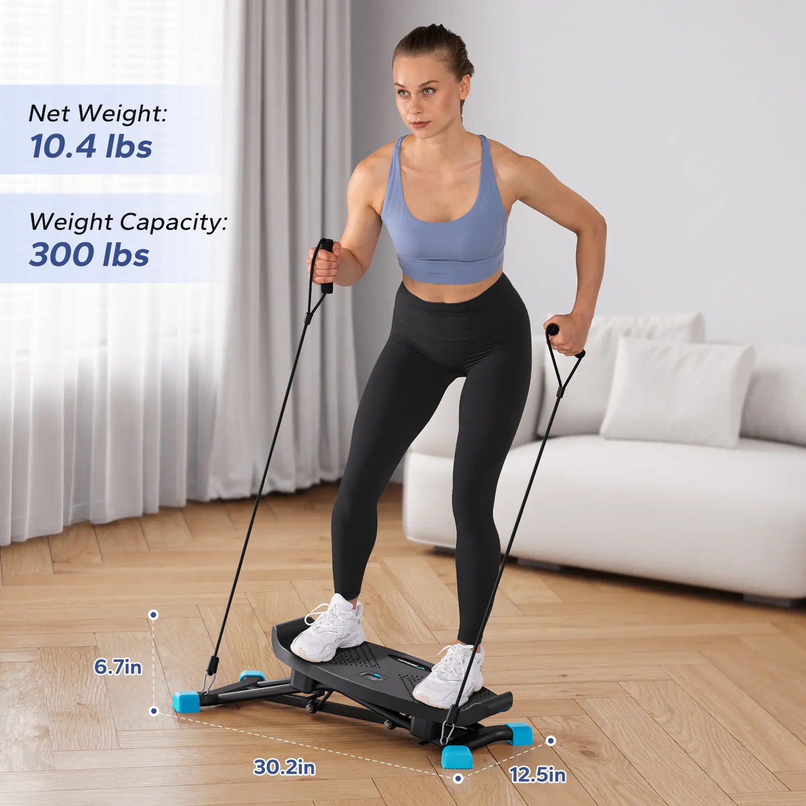 【Creator Live Exclusive】Merach Balance Board Balancing Machine, Leg Exercise Low Impact Plyometric Training Fun Cardio Trainer Full Body Aerobic Exercise Equipment Summervibes