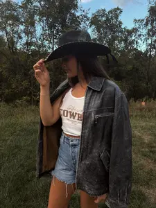 Kenneth Cole Distressed Leather Jacket