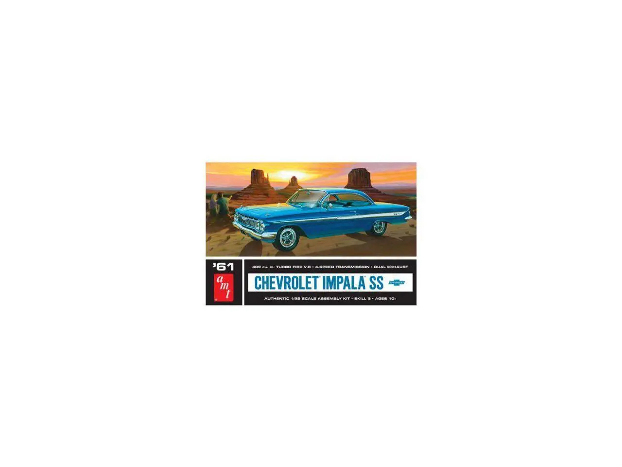 AMT 1961 Chevy Impala SS 1/25 Scale Plastic Model Kit