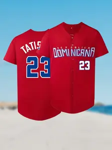 Men's Republica Dominicana Baseball Jersey #23