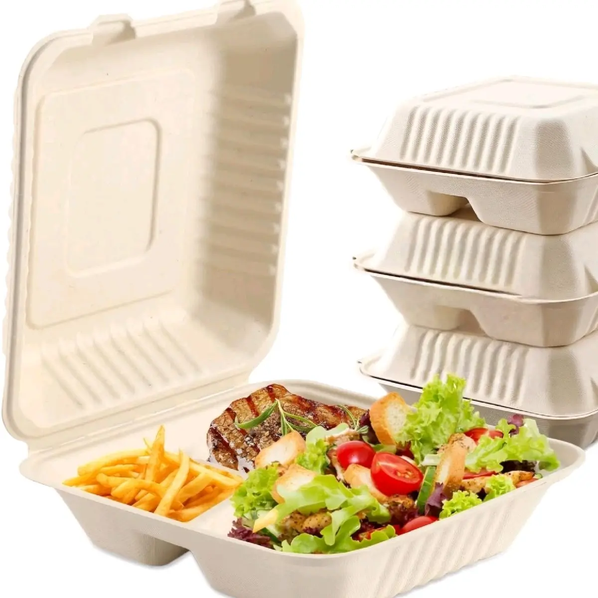 Eco-Friendly & Compostable: Made from 100% sugarcane fiber, these ...