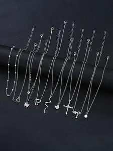 Women's Necklace Set, Butterfly Heart Snake Lion Design Jewelry Gift for Women Daily Wear Party Wedding Special Occasion