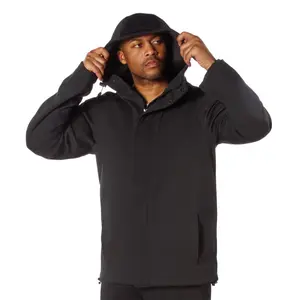 Rothco Shadow Ops Men's Waterproof Long Sleeve Plain Utility Coat - Lightweight, Breathable, Windproof Stretch Fabric Shell Top with Pockets for Outdoor Use