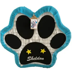 Paw Print Piñata. Pet Party Decoration