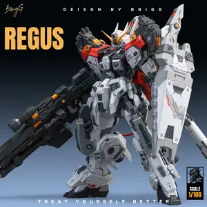 High-End 1/100 Scale Sci-Fi Heavy Armor Model Kit, High-Mobility Internal Skeleton, Giant Beam Shield, & Limited Edition, 22.5cm