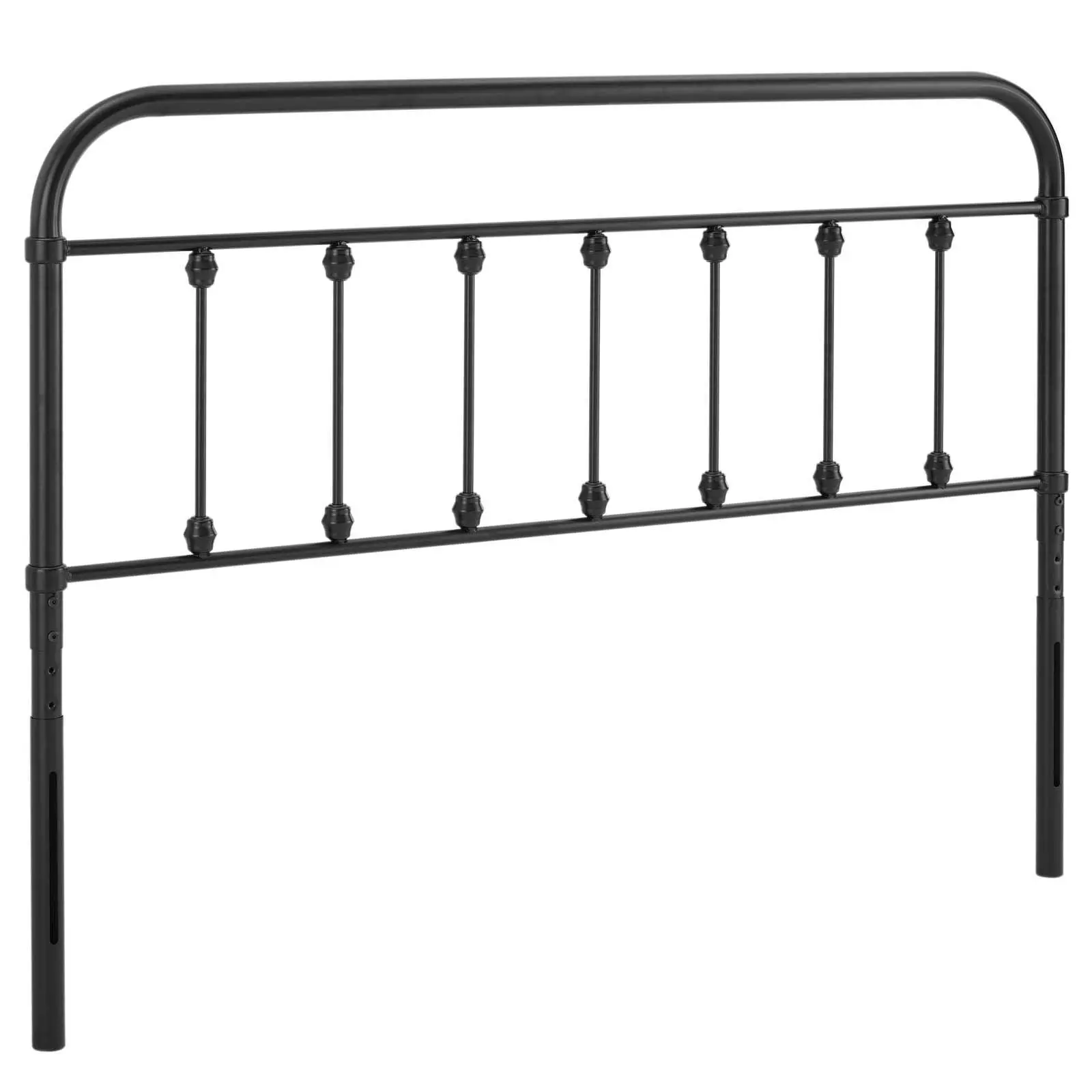 Modway Sage Metal Twin Headboard Modern Farmhouse Style Powder Coated Iron Construction Height Adjustable 7 Mounting Positions