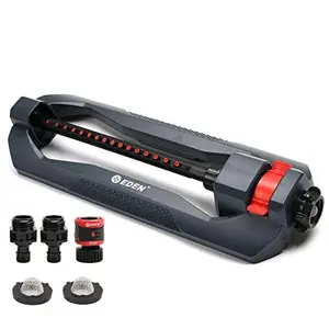 Lawn & Garden Essential Oscillating Sprinkler | Water Sprinkler for Yard,Covers up to 3,600 sq. ft., Heavy Weight Base Visit the Eden Store