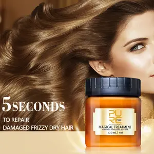 PURC Magical Treatment Hair Mask Nutrition Infusing Masque for 5 Seconds Repairs Hair Damage Restore Soft Hair Care
