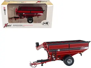 J&M 1112 X-Tended Reach Grain Cart with Wheels Red 1/64 Diecast Model by SpecCast