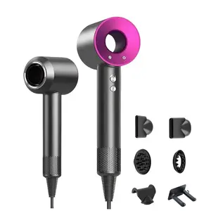 Hair Dryer, 110000RPM 200 Millions Negative Ionic High Speed Bladeless Hair Dryer Professional Care Blow Dryer,Brushless Hair Dryer with Magnetic Diffuser and Nozzle