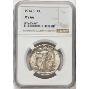 Walking Liberty Half Dollars (1934-S 50C)