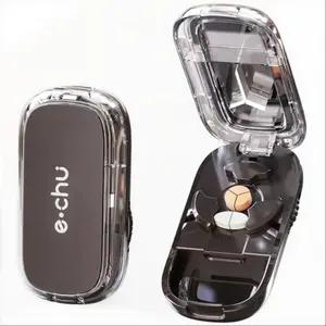 Multi-functional medicine cutter, medicine box, one minute and four pieces, portable small medicine box, one minute and two pieces, tablet cutter, medicine dispenser