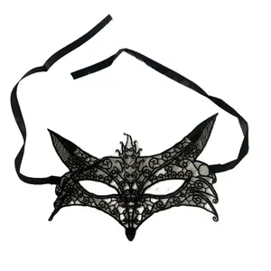 Black Fox Masquerade Mask - Perfect Party Accessory - Accessories