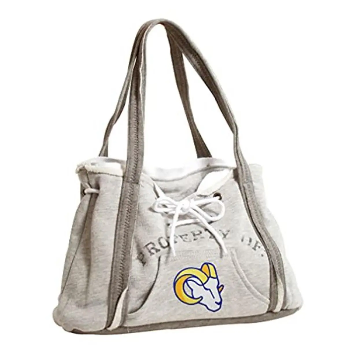 Caseys  Los Angeles Rams Alternate Hoodie Purse, Hoodie Bag, Kangaroo Pocket, Fabric Lined, Hoodie Look