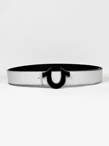 Men's Leather Belt New Smooth Buckle Business Formal Waistband, Youth Versatile Casual Fashion Belt, Stylish Unisex Belts