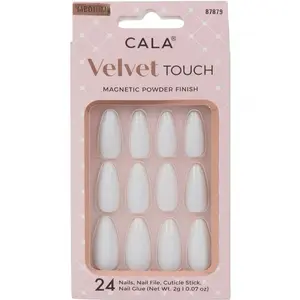 Cala Velvet Touch | Almond Pearl Cateye Press On Nails