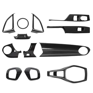 For 2017+ Chevy Camaro Center Console Panel Trim Cover Kit interior decoration trim kit carbon fiber car