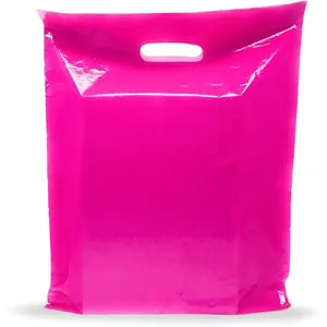 9x12   Merchandise , Glossy Finish, Small Retail Size, 100 Pack, 1.5 Mil Thick, with -Cut Handles by