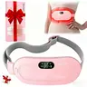 【Mosnami】Portable Heating Pad, Smart Uterine Warming Belt with Abdominal Vibration Massager, Cordless Menstrual Heating Pad with 3 Heating and 4 Massage Modes, Valentine's Day Gift for Women