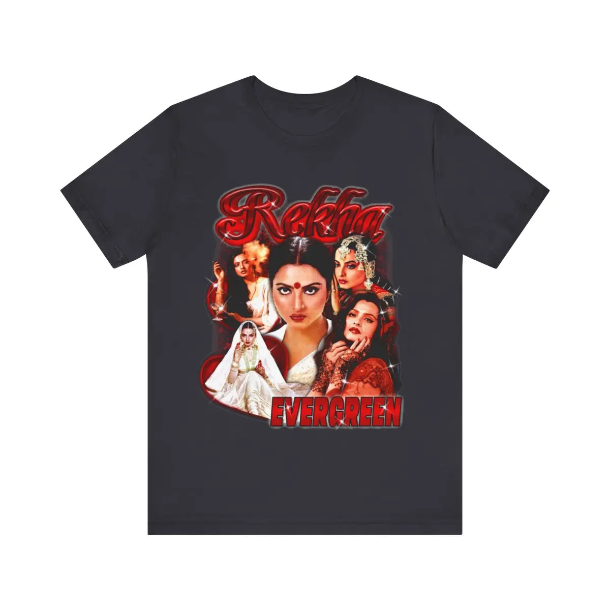 Rekha I Bollywood Actor I Indian actor I vintage I 90s vintage style tshirt I Desi tshirt I South Asian I Actor tshirt Unisex Tee Shortsleeve Casual