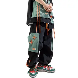 Yep5 Niepce Black Harajuku Streetwear Fashion Baggy Pants