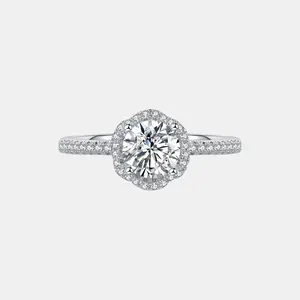 【207】Valentine's Flash Bouquet 1 Carat Synthetic Moissanite Ring